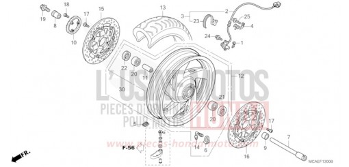 ROUE AVANT GL1800E de 2014